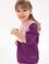 Kız Çocuk Menekşe Kapüşonlu Sweatshirt