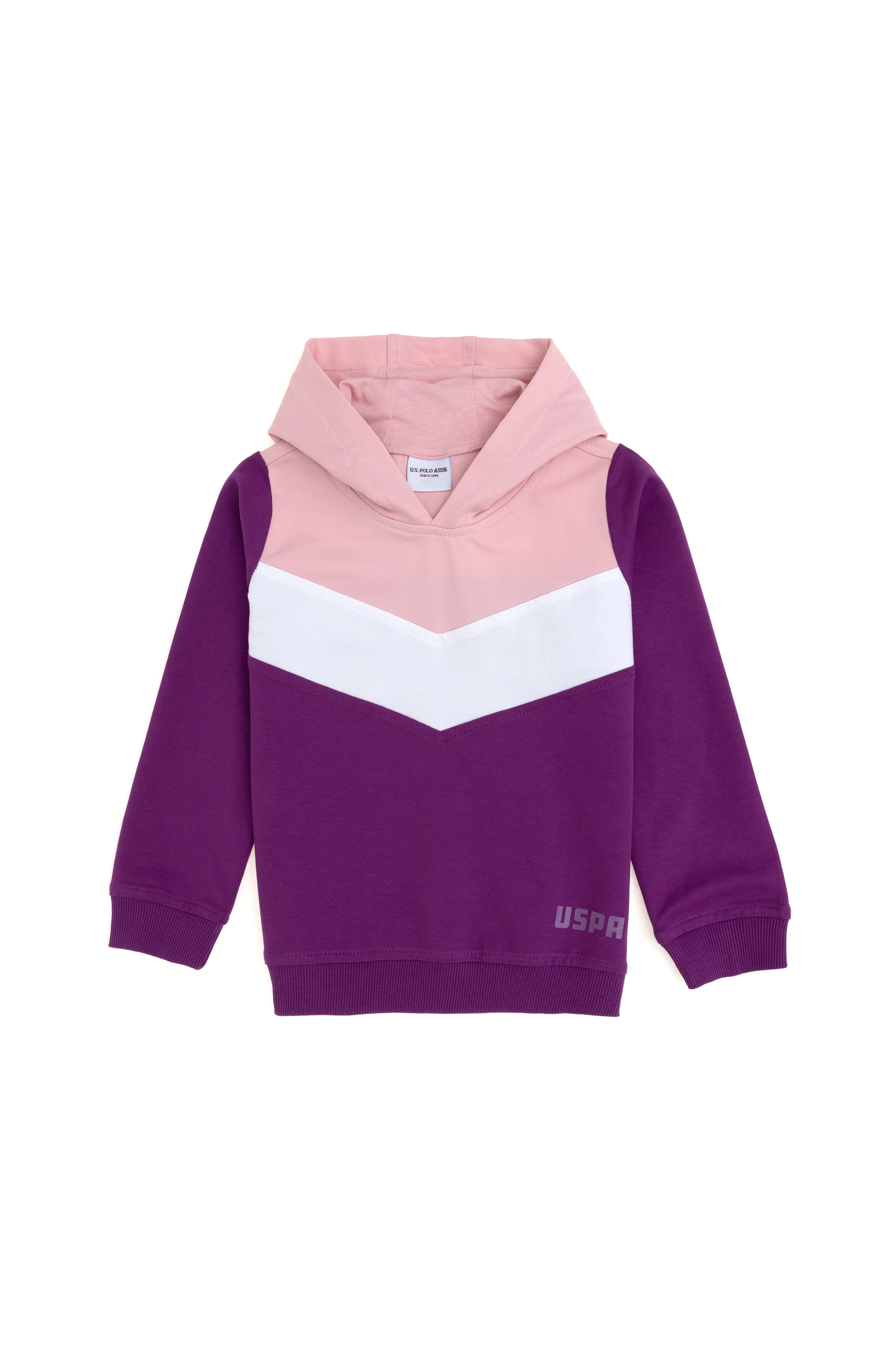 Kız Çocuk Menekşe Kapüşonlu Sweatshirt - Image 3