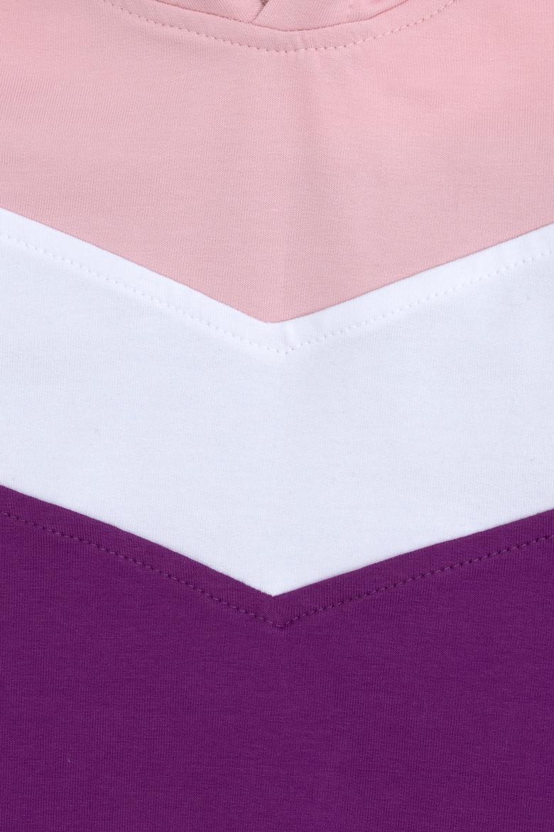 Kız Çocuk Menekşe Kapüşonlu Sweatshirt - 50296288038