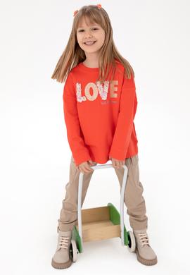 Kız Çocuk Kum Kanvas Pantolon - 50301376002