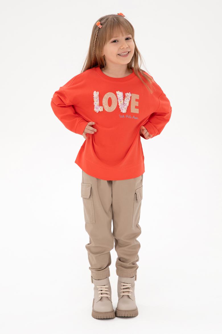 Kız Çocuk Kum Kanvas Pantolon - 50301376002