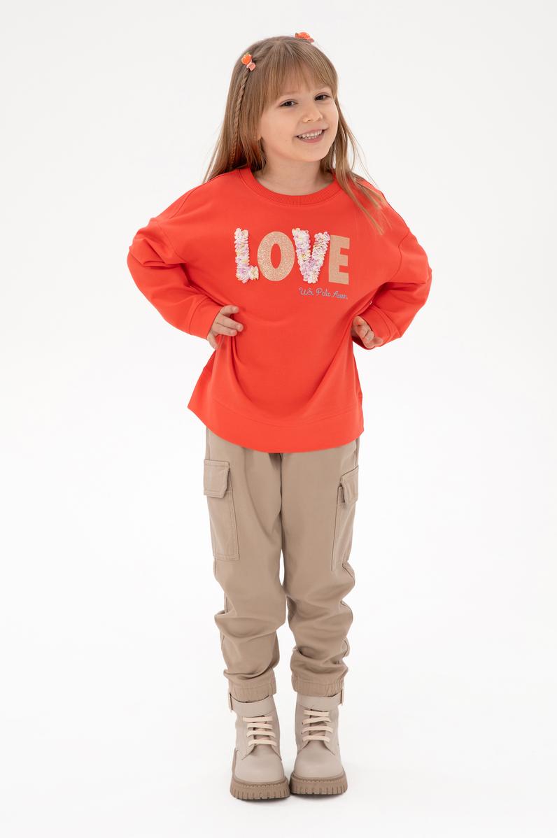 Kız Çocuk Kum Kanvas Pantolon