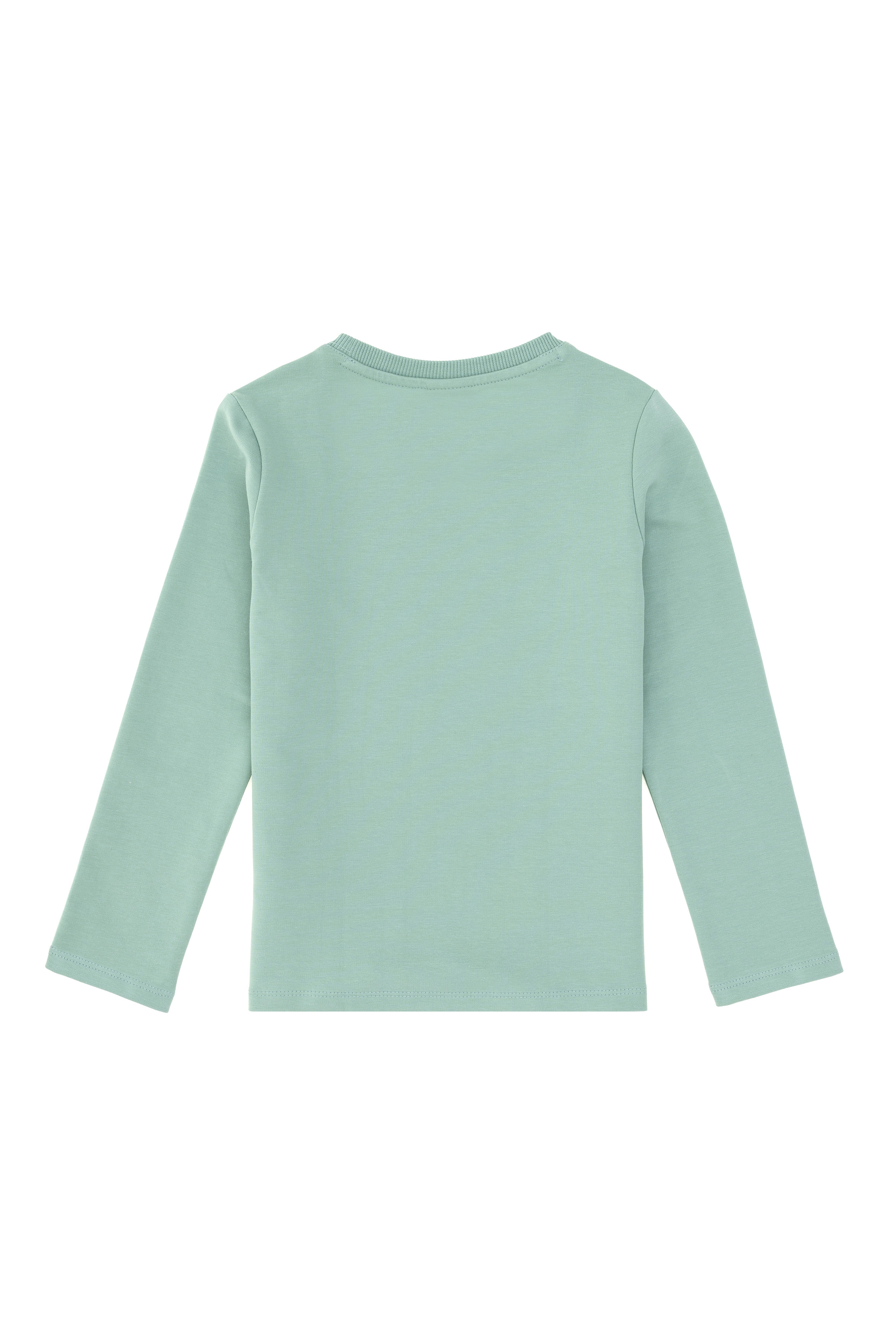 Kız Çocuk Su Yeşili Bisiklet Yaka Sweatshirt