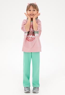 Kız Çocuk Mint Şardonlu Eşofman Altı - 50296368029