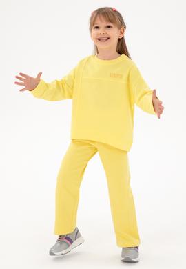 Kız Çocuk Sarı Şardonlu Eşofman Altı - 50296368039