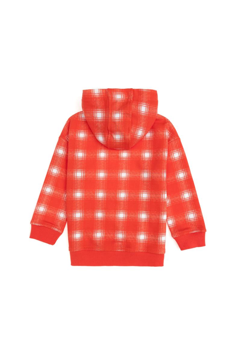 Kız Çocuk Nar Çiçeği Kapüşonlu Sweatshirt - 50298178003