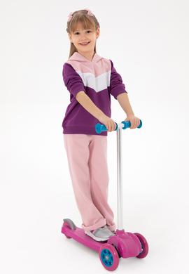 Kız Çocuk Pembe Şardonlu Eşofman Altı - 50296368003