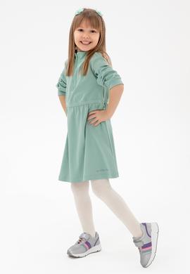 Kız Çocuk Su Yeşili Örme Elbise - 50296387042