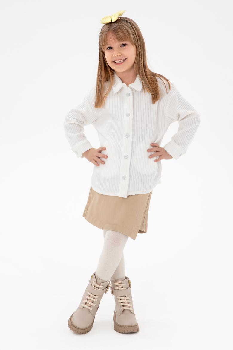 Kız Çocuk Krem Örme Gömlek - 50298186010