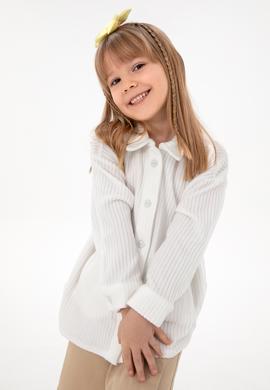 Kız Çocuk Krem Örme Gömlek - 50298186010