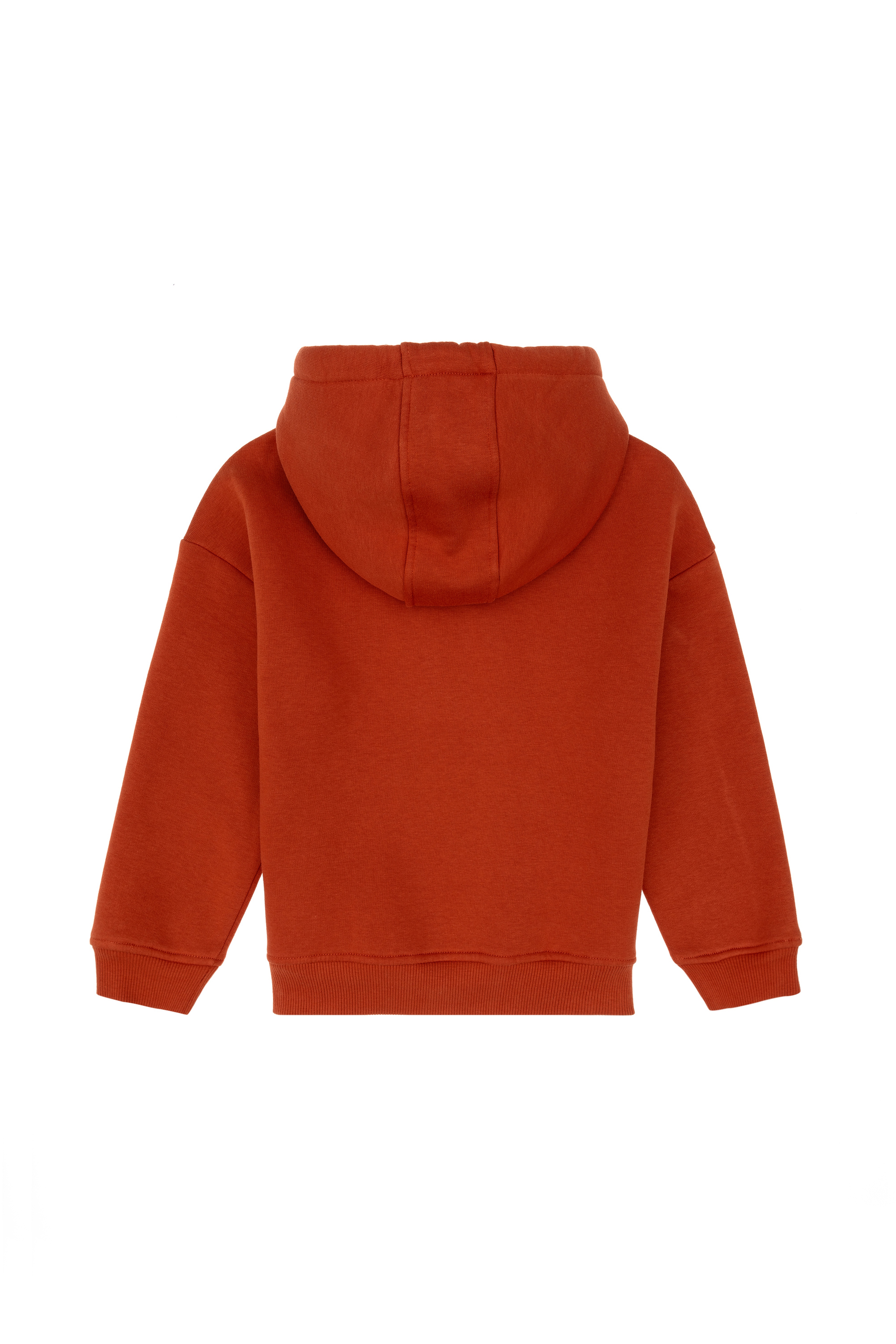 Kız Çocuk Kiremit Basic Sweatshirt - Image 4