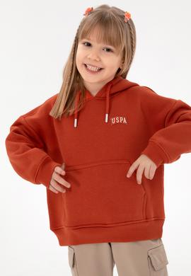 Kız Çocuk Kiremit Basic Sweatshirt - 50313032008