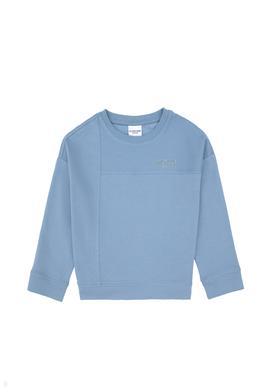 Kız Çocuk Açık Mavi Bisiklet Yaka Sweatshirt - 50296380051