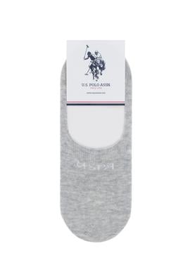 Kadın Gri Melanj Çorap - 50265731008