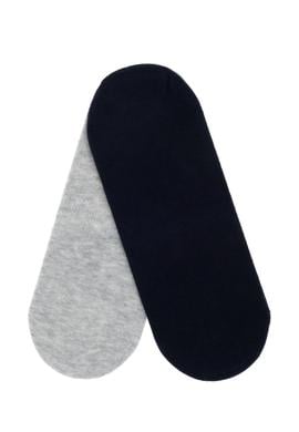 Kadın Gri Melanj Çorap - 50265731008