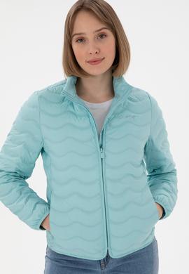 Kadın Su Yeşili Mont - 50280835035