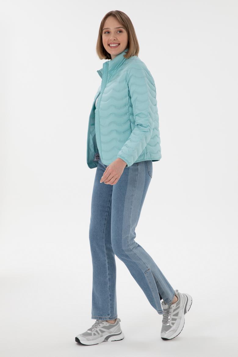 Kadın Su Yeşili Mont - 50280835035