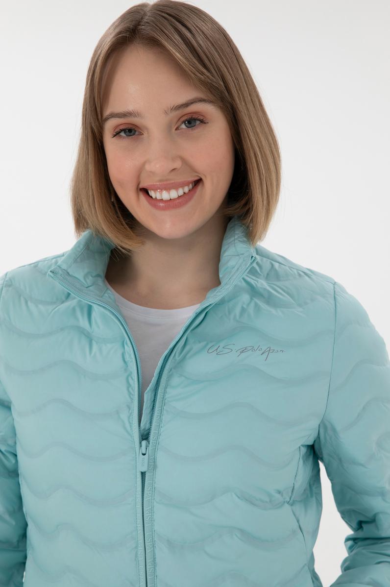 Kadın Su Yeşili Mont