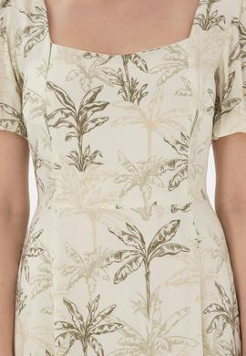 Kadın Limon Maxi Boy Dokuma Elbise - 50306470013