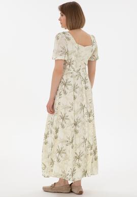 Kadın Limon Maxi Boy Dokuma Elbise - 50306470013