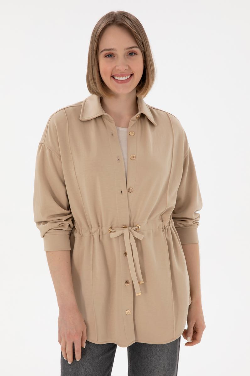 Kadın Kum Örme Gömlek