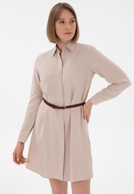 Kadın Kum Mini Boy Dokuma Elbise - 50301228060