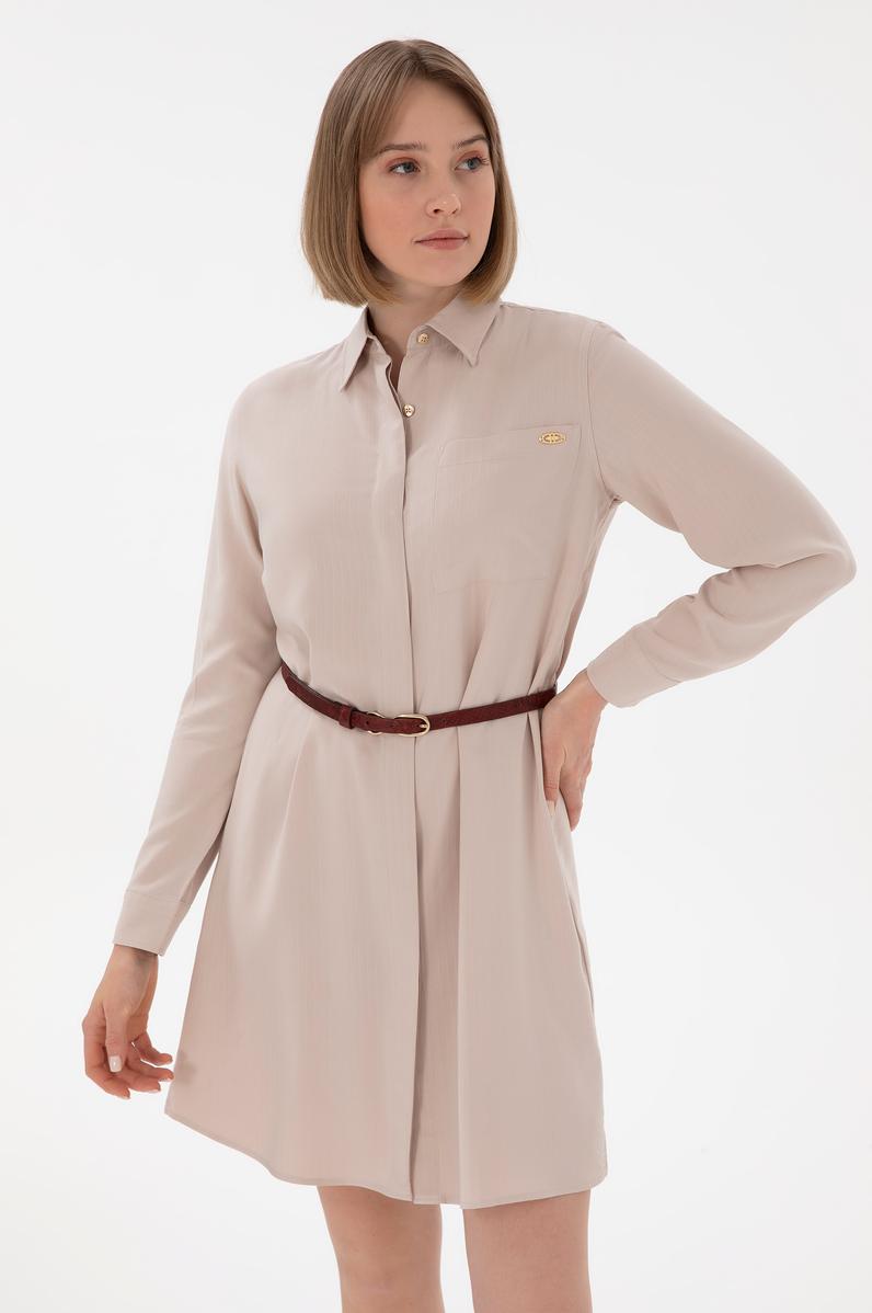 Kadın Kum Mini Boy Dokuma Elbise