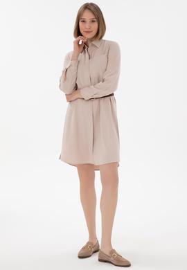 Kadın Kum Mini Boy Dokuma Elbise - 50301228060