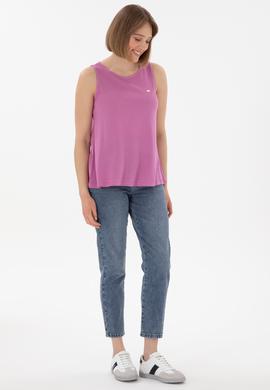 Kadın Mavi Mom High Waist Fit Jean Pantolon - 50300953014