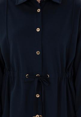 Kadın Lacivert Örme Gömlek - 50298197023