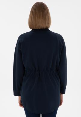 Kadın Lacivert Örme Gömlek - 50298197023