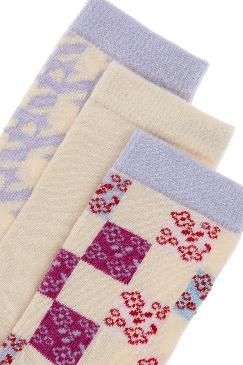 Kız Çocuk 3'lü Soket Çorap - 50298855003