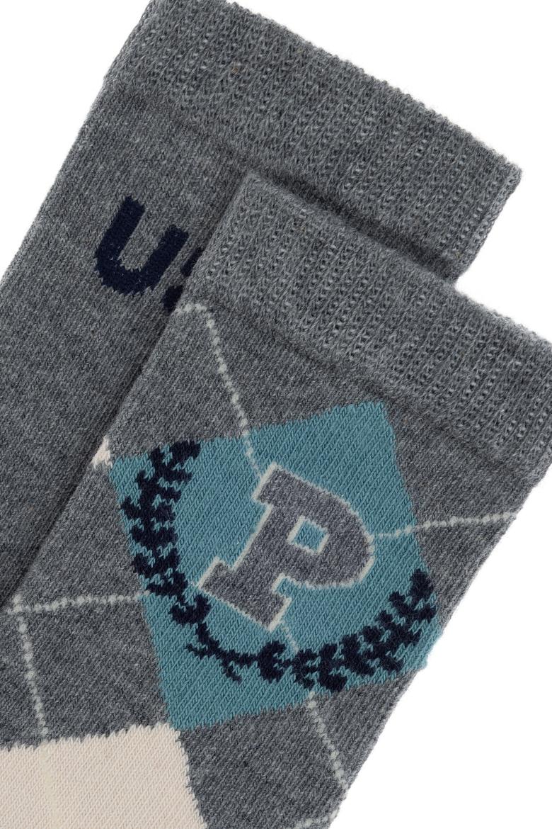 Erkek Çocuk Gri Melanj Çorap - 50274128002