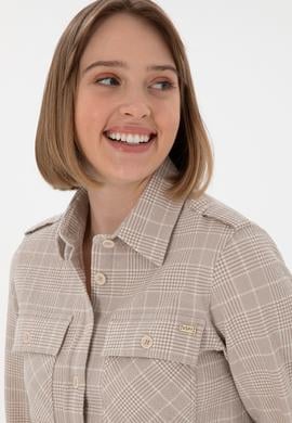 Kadın Taş Uzun Kollu Gömlek - 50291111011