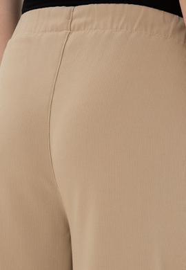 Kadın Açık Haki Loose Relax Fit Kanvas Pantolon - 50290877019