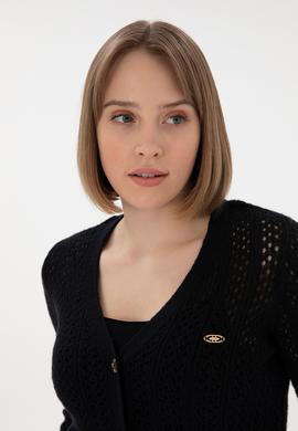 Kadın Lacivert Triko Hırka - 50312921011