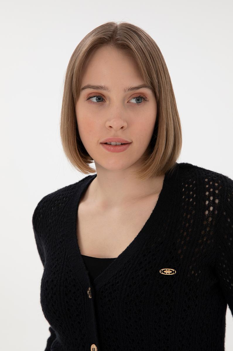 Kadın Lacivert Triko Hırka