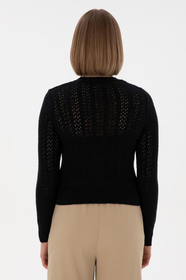 Kadın Lacivert Triko Hırka - 50312921011