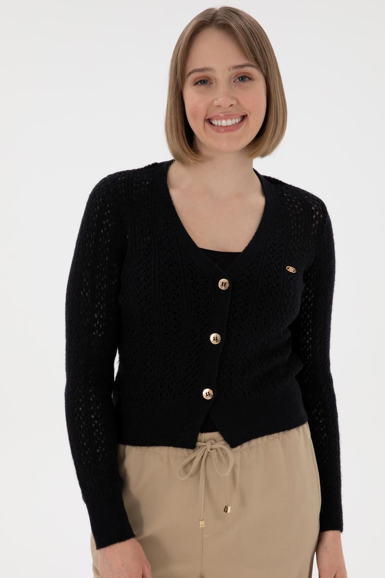 Kadın Lacivert Triko Hırka - 50312921011