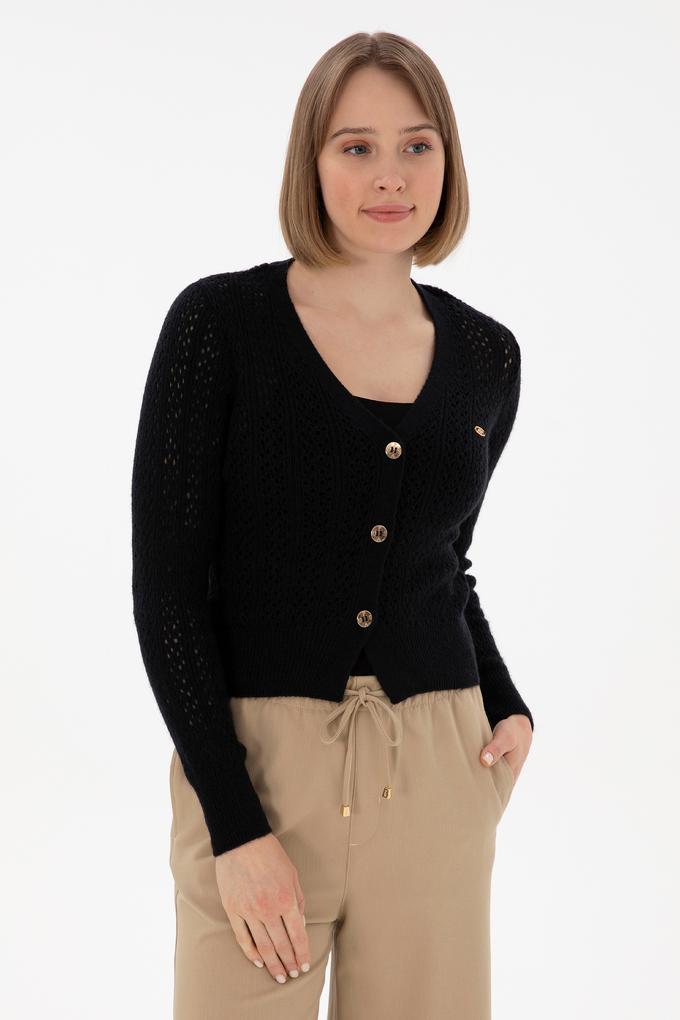 Kadın Lacivert Triko Hırka