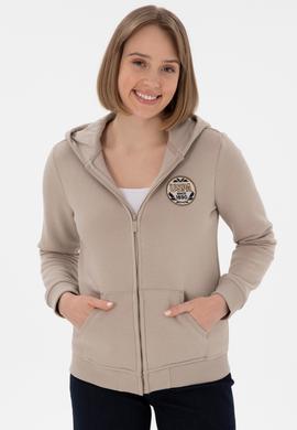 Kadın Taş Şardonlu Kapüşonlu Sweatshirt - 50296338025