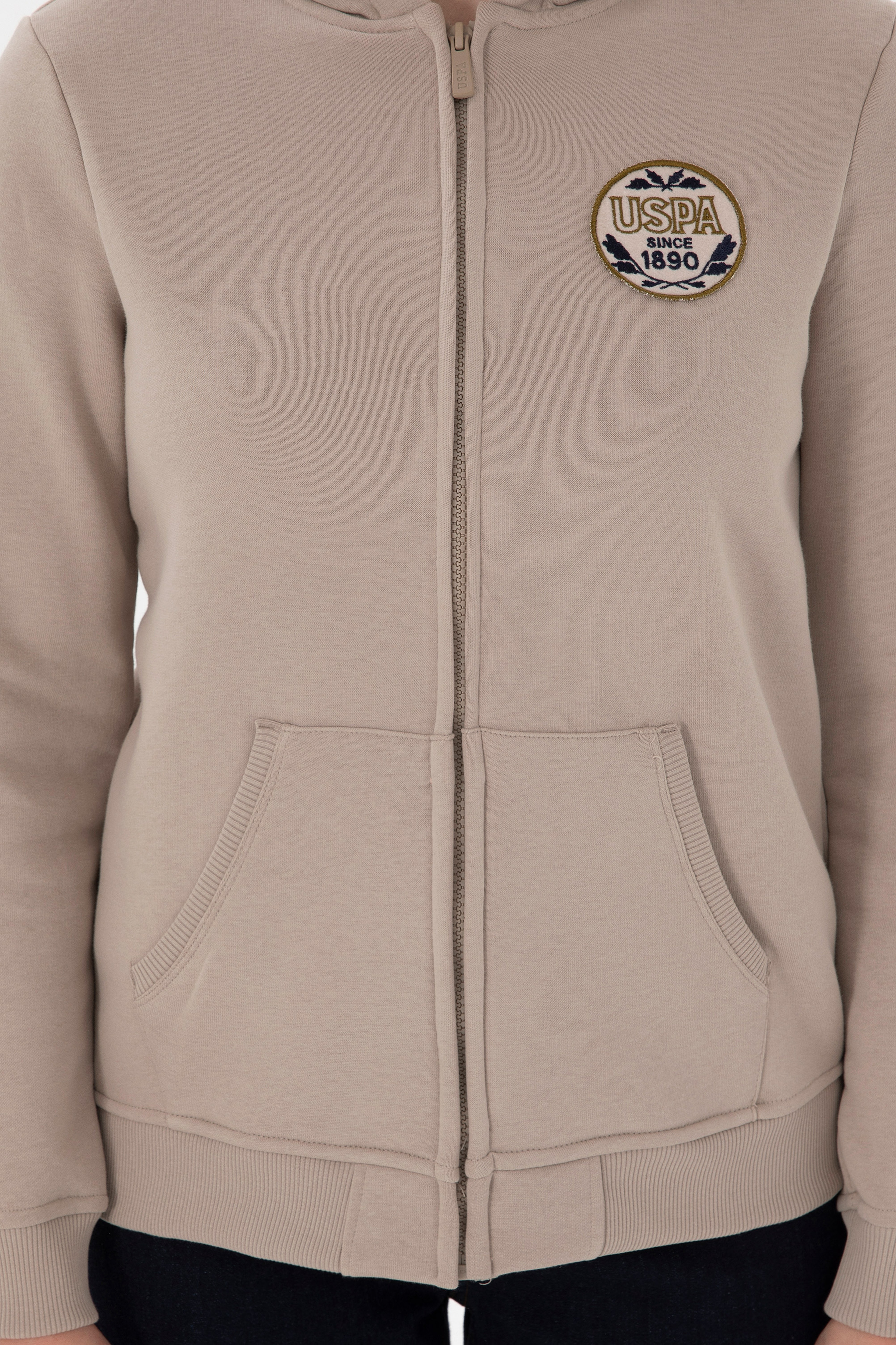Kadın Taş Şardonlu Kapüşonlu Sweatshirt - Image 6