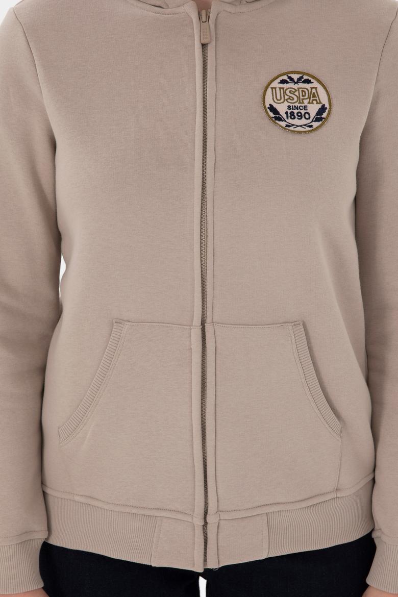 Kadın Taş Şardonlu Kapüşonlu Sweatshirt - 50296338025