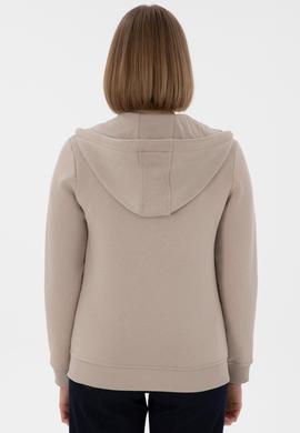 Kadın Taş Şardonlu Kapüşonlu Sweatshirt - 50296338025