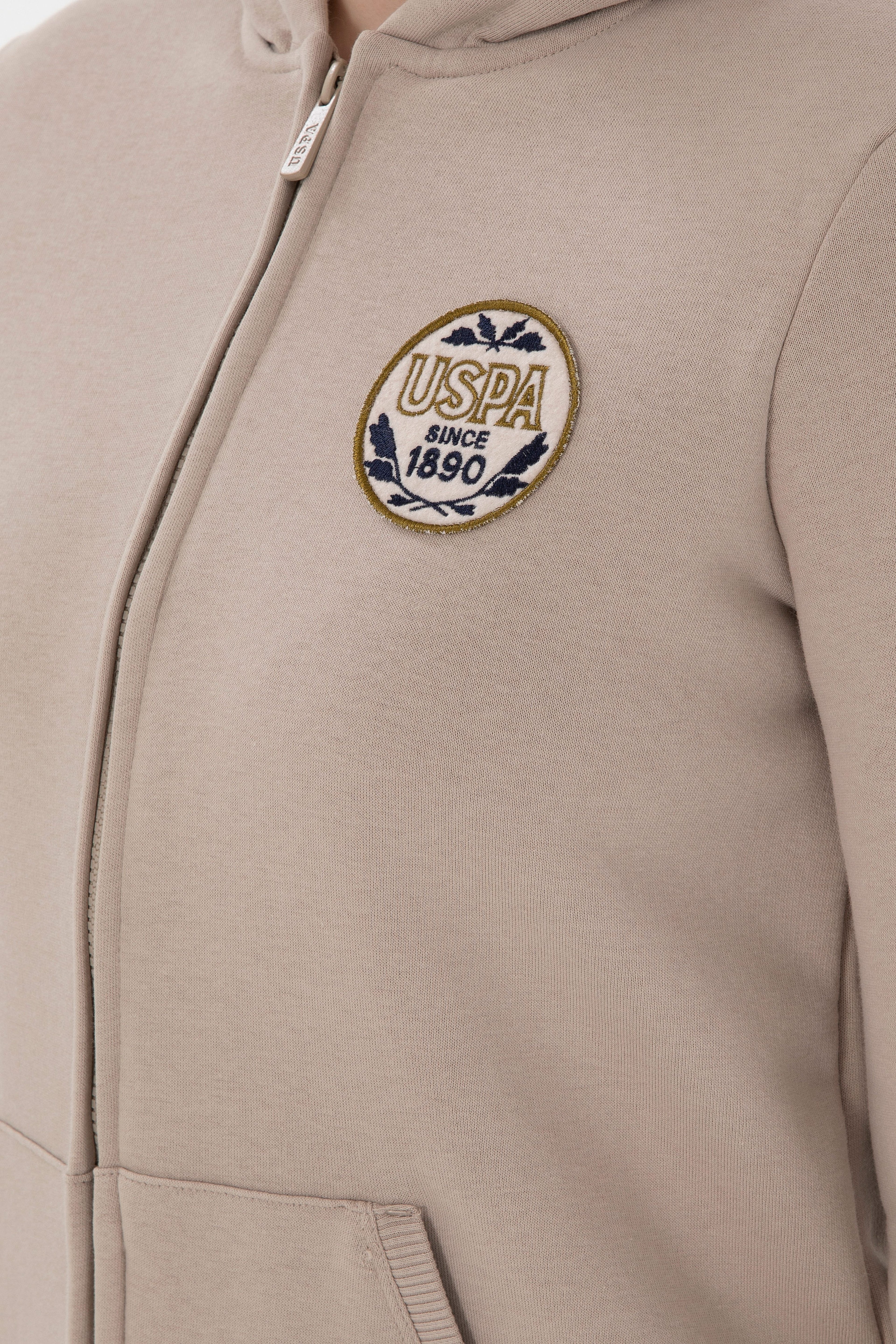 Kadın Taş Şardonlu Kapüşonlu Sweatshirt - Image 7