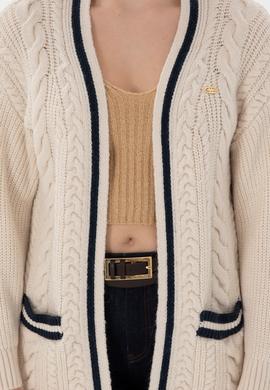 Kadın Krem Triko Hırka - 50293071014