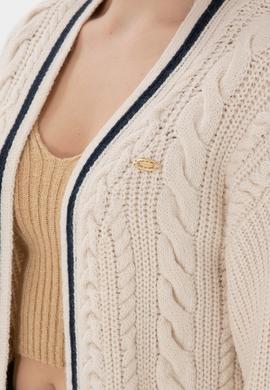 Kadın Krem Triko Hırka - 50293071014