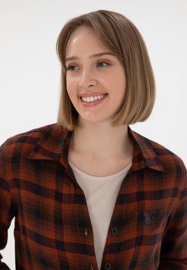 Kadın Kiremit Uzun Kollu Gömlek - 50296996003