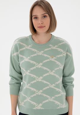 Kadın Su Yeşili Kazak - 50297432011