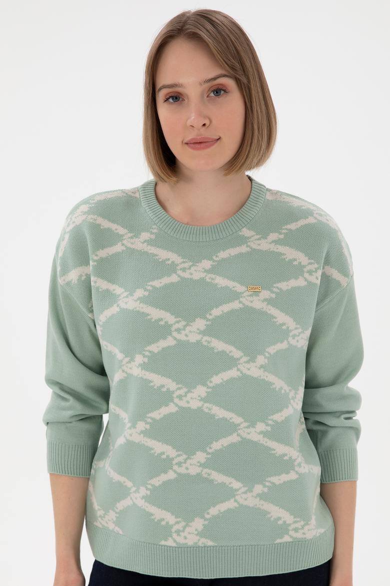 Kadın Su Yeşili Kazak - 50297432011